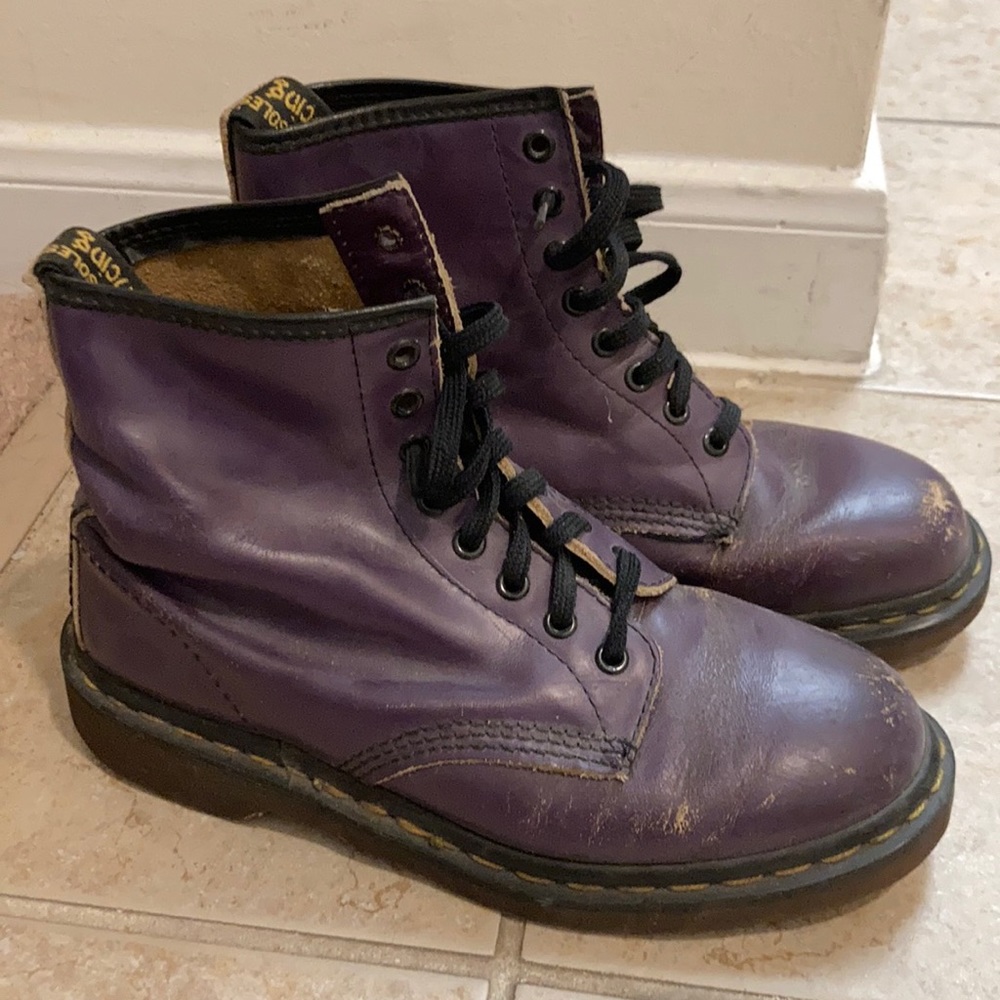 Purple Dr. Martens vintage